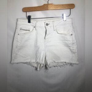 Womens /Girls White Denim Cutoffs /Shorts. Calvin Klein. Size 27.